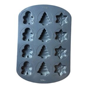 Wilton Festive Gray Cookie Mold Pan